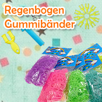 Regenbogen Gummibänder