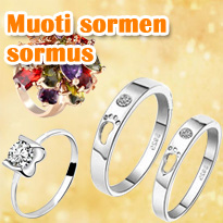 Muoti sormen sormus