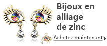 Bijoux en alliage de zinc