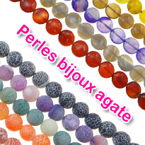 Perles bijoux agate