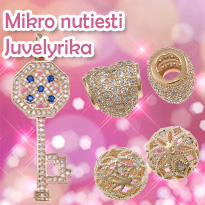 Kubinių Zirconia Mikro Pave Juvelyrika